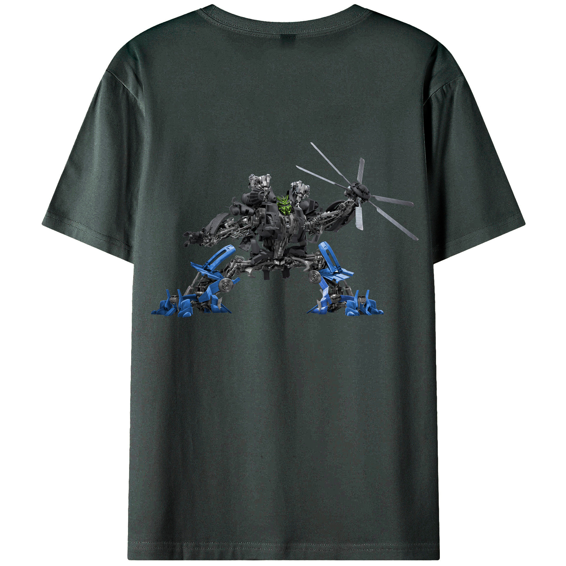 （画像用） Transformers トランスフォーマー 綿100％ メンズ半袖Tシャツ（バックプリント） 通気性